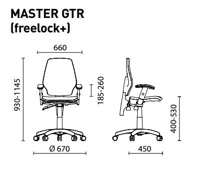 Крісло Майстер GTR window Freelock+ CHR (Master) Новий Стиль